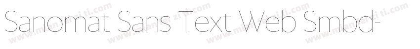 Sanomat Sans Text Web Smbd字体转换